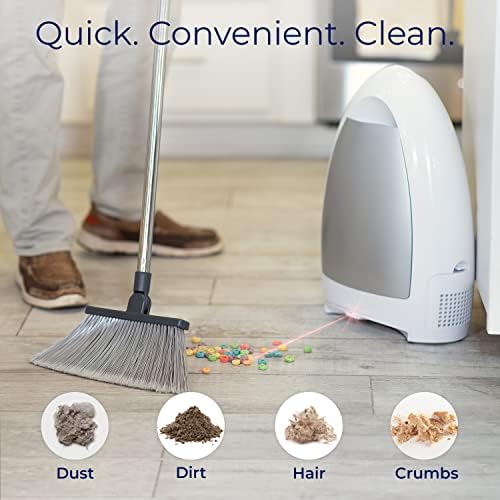 EyeVac Home Touchless Vacuum Automatic Dustpan - Ultra Fast Powerful 1000 Watt White