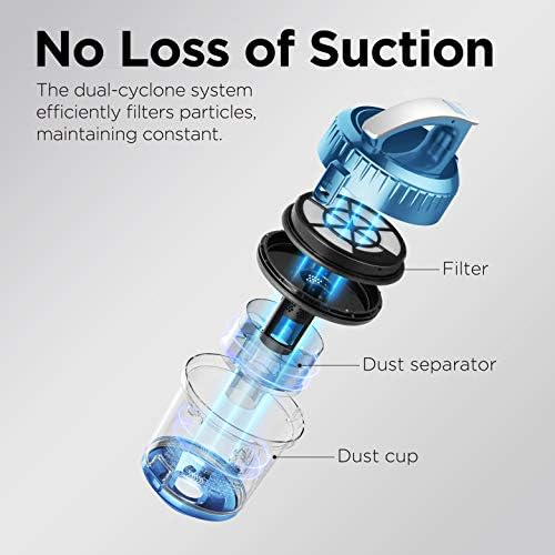 Eureka WhirlWind 25L Bagless Canister Vacuum Cleaner Blue