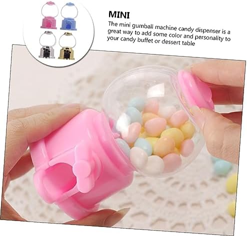 4pcs Plastic Candy Dispenser Machine Gumball Toy for Parties