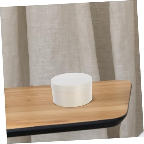 Healeved Round Wooden Box for Storage and Party Favors