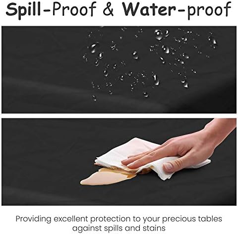 14 Pack Black 54 x 108 in Rectangle Disposable Plastic Tablecloths