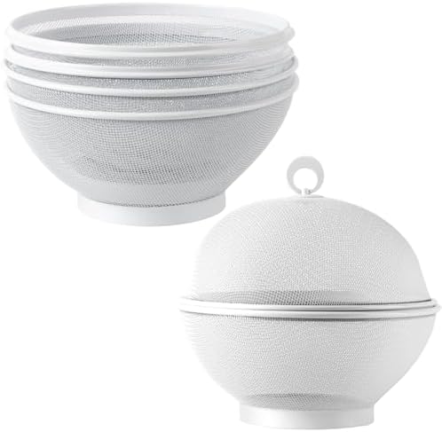 Toutrop 2Pcs Large Capacity Mesh Fruit Basket with Lid