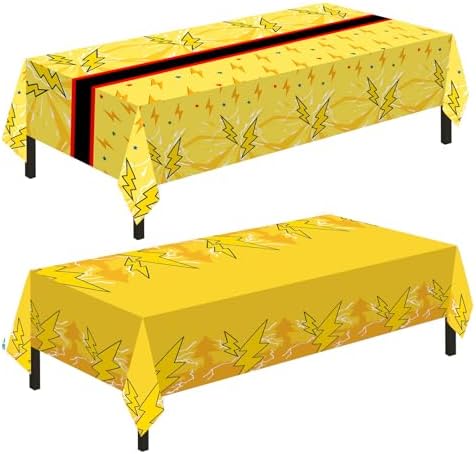 2 Pack Different Birthday Tablecloths 54X108 Inch Decorative