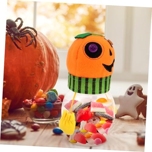 Halloween Candy Jar with Pumpkin Design for Parties and Home Use
