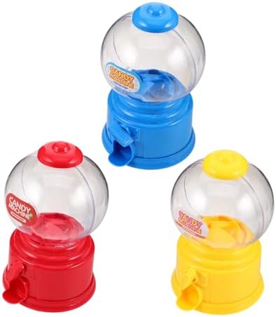 3PCS Mini Candy Dispenser for Boys Girls Adults Desk Gumball Machine Toy