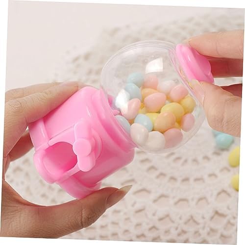 16pcs Manual Gumball Machine Toy Plastic Candy Dispenser for Parties and Fundraising Events