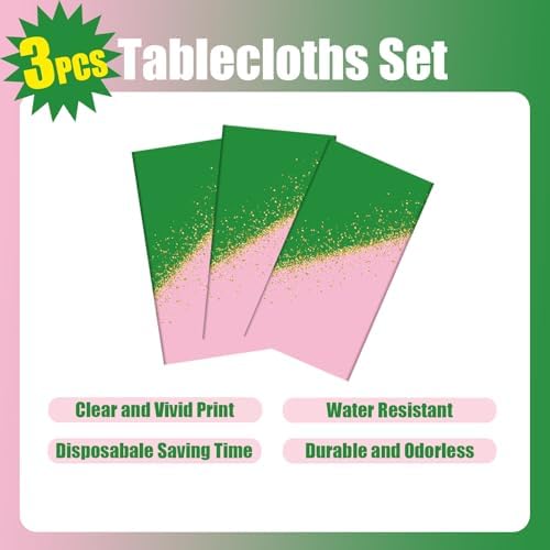 3 Pcs Witch Princess Themed Tablecloths 108 x 54 Inch