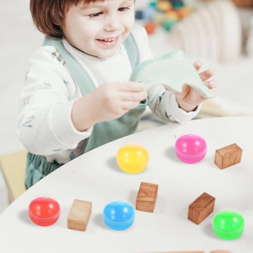 50pcs Empty Gumball Machine Capsules Plastic Balls for Party Favor Candy Container