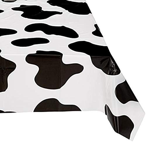 Rhode Island Novelty Cow Print Plastic Tablecloth 54x72