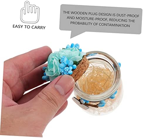 STOBAZA 4Pcs Candy Containers with Cork for Wedding Decor and Storage