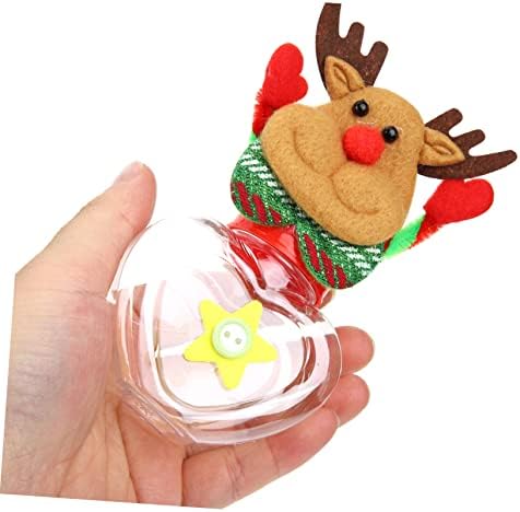 FOMIYES 12 Pcs Clear Candy Jar Christmas Party Favors