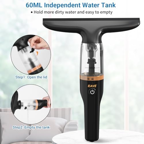 Eave Rechargeable Window Vacuum Squeegee Set