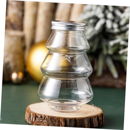 6Pcs Christmas Candy Holder Transparent Decorative Boxes for Treats and Party Gifts