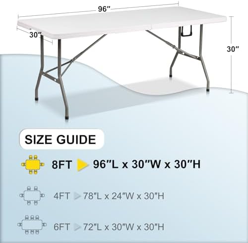 ABCCANOPY Spandex Open Back Table Cover 8ft Black Fitted Tablecloth Stretch Spandex Table Topper