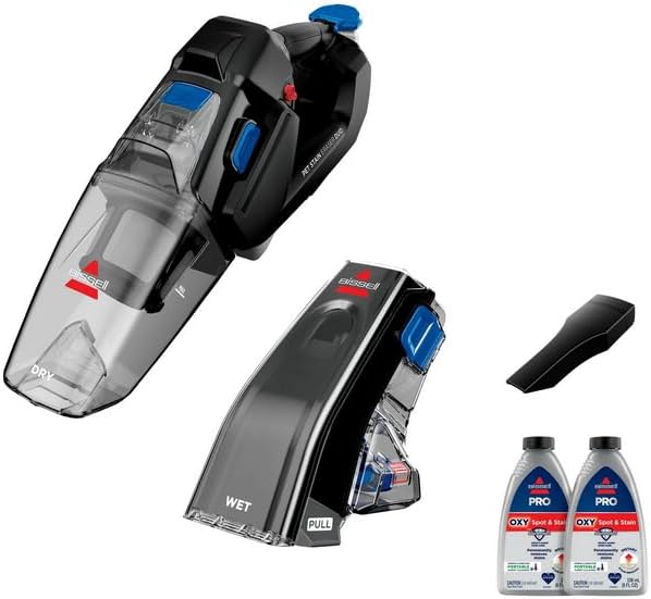 Bissell Pet Stain Eraser Duo Portable Deep Cleaner and Dry Hand Vacuum