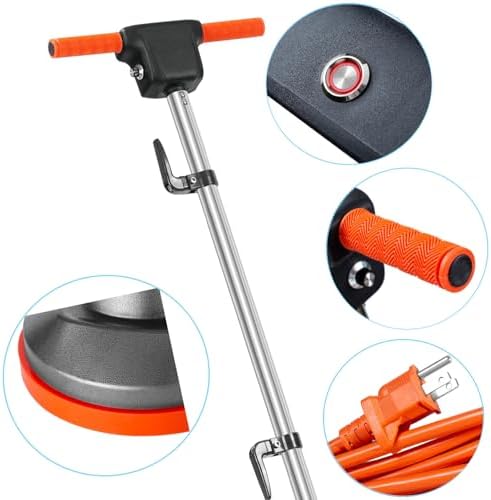 Commercial Floor Scrubber Machine with Brushes and Pads