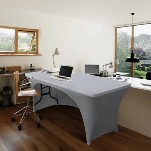 ABCCANOPY 2PCS 6 ft Gray Tablecloths