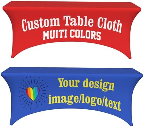 Custom Spandex Tablecloth with Logo 6FT Rectangular