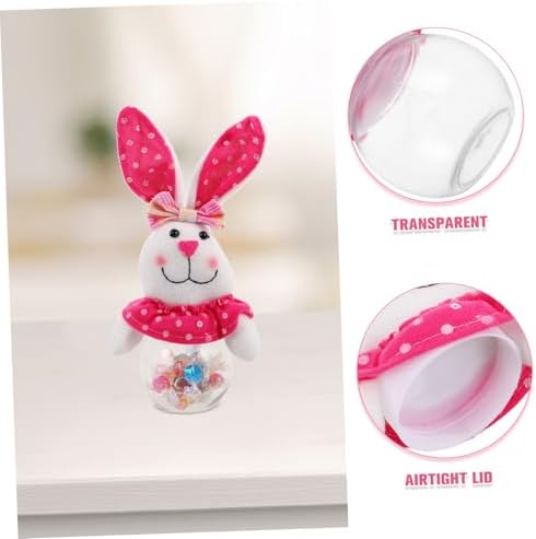 Kisangel Easter Bunny Candy Jar with Airtight Lid
