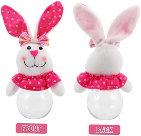 Kisangel Easter Bunny Candy Jar with Airtight Lid