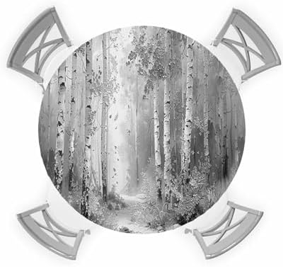ZOE GARDEN Shabby Chic Round Waterproof Table Cover