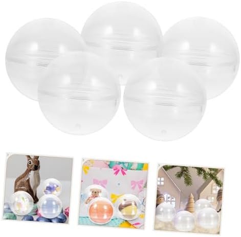 30pcs Transparent Round Capsules for Party Favors and Candy Packaging