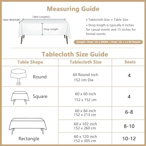 MYSKY HOME 60 in Round Cotton Tablecloth with Beige Tassels
