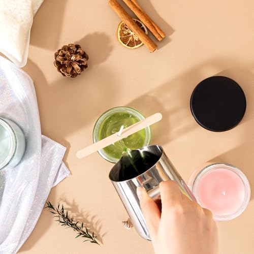 12 Pack 8 Oz Glass Jars with Metal Lids for Candles and Storage