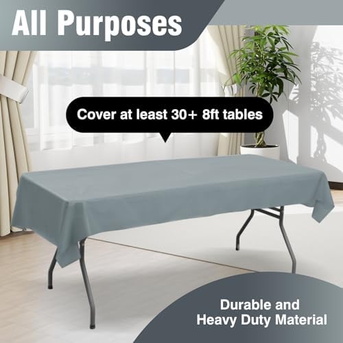 Craft And Party Silver Plastic Table Cover Roll 40x300