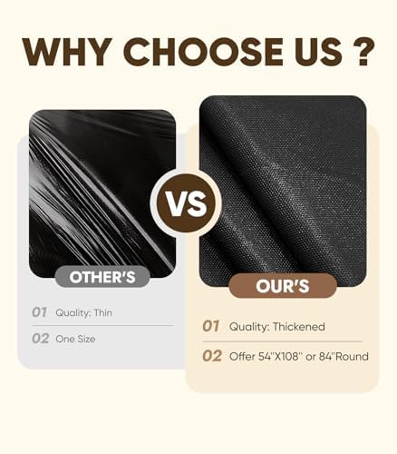 Layiexre Black Disposable Table Cloth 2-Pack