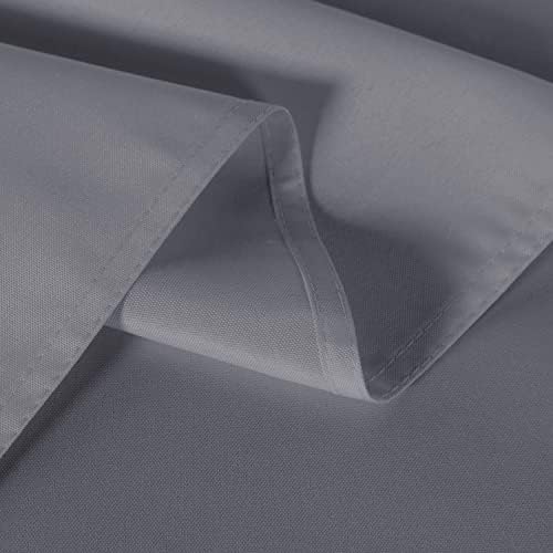 Sancua 2 Pack Light Grey Tablecloths 60x84 Inch