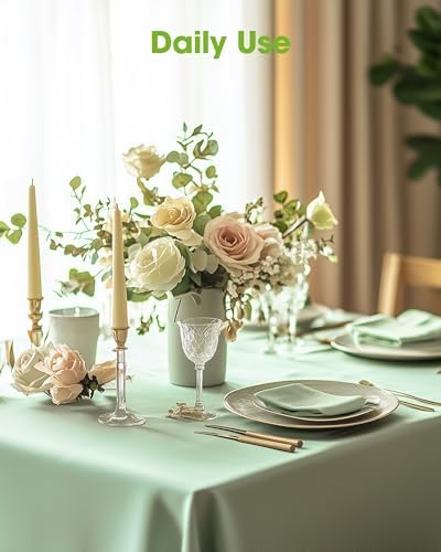 Pureegg 10 Pack 54x108 Inch Light Pastel Tablecloths