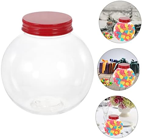 5pcs Ball Shaped Candy Jar with Seal Lid for Christmas Party Favors