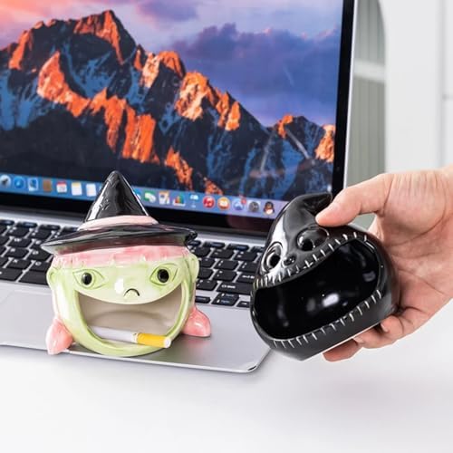 Halloween Candy Bowl Ghost Bat Pumpkin Ceramic Candle Holder