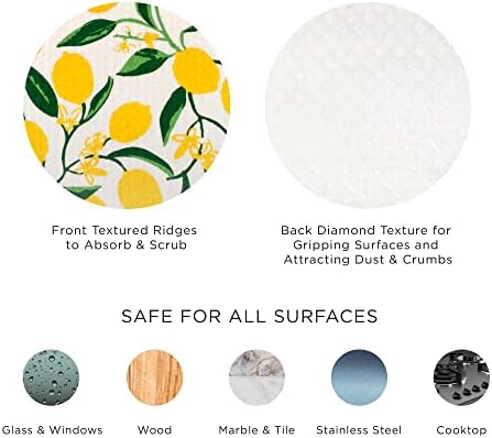 DII Swedish Dishcloths 3 Pack Lemons 775x675