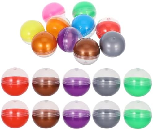 50pcs Vending Machine Capsule Balls 12 Inch Refillable Plastic Candy Container Party Favor Egg Macaron Color