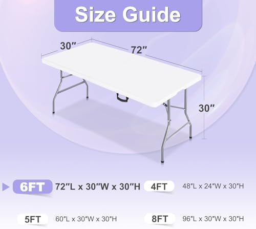 ABCCANOPY 6 Ft Grey Spandex Table Cover Stretch Fit Wrinkle Resistant