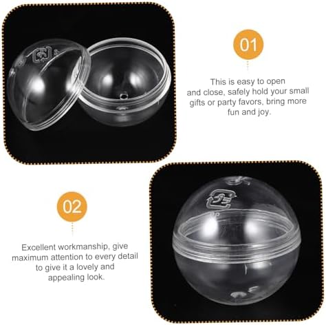 4x4cm Plastic Round Capsules 10pcs Candy Server Vending Machine Fillable Balls