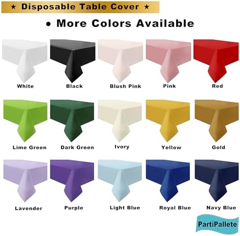 3-Pack Premium Plastic Navy Blue Tablecloths 54x108 Inch for Parties
