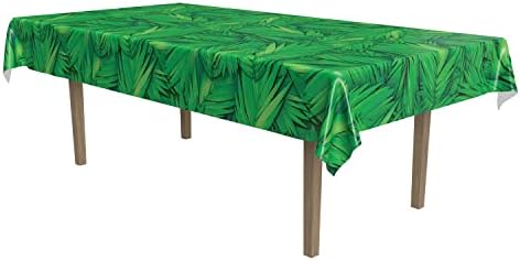 Beistle Palm Leaf Table Cover 54x108 In