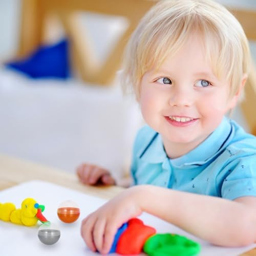 50pcs Vending Machine Capsule Balls 12 Inch Refillable Plastic Candy Container Party Favor Egg Macaron Color