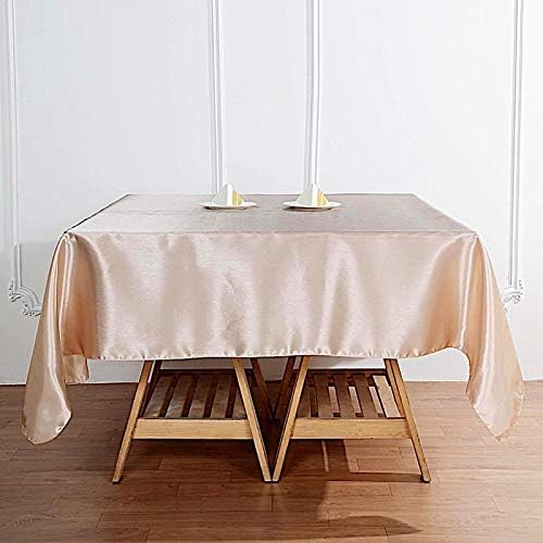 Balsa Circle Satin Table Overlays 10pcs 72x72 Inch