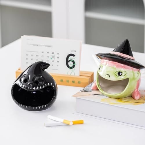Halloween Candy Bowl Ghost Bat Pumpkin Ceramic Candle Holder