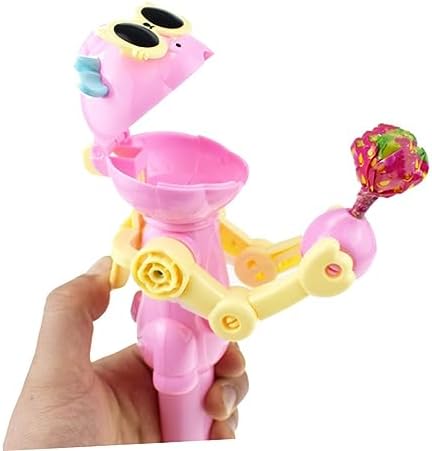 6pcs Dinosaur Lollipop Holder Robot Toy for Parties and Birthdays