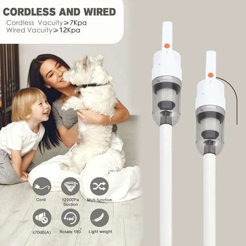 6-in-1 Lightweight Stick Vacuum Cleaner with 100W Motor