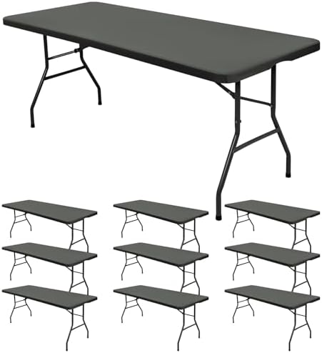 10 Pack Stretch Table Covers for 8 Tables Washable and Durable