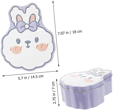 PRETYZOOM Decorative Rabbit Candy Box with Lids for Christmas and Party Favors