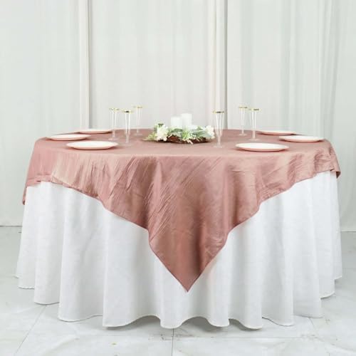 Balsa Circle Dusty Rose 72x72 Table Overlay