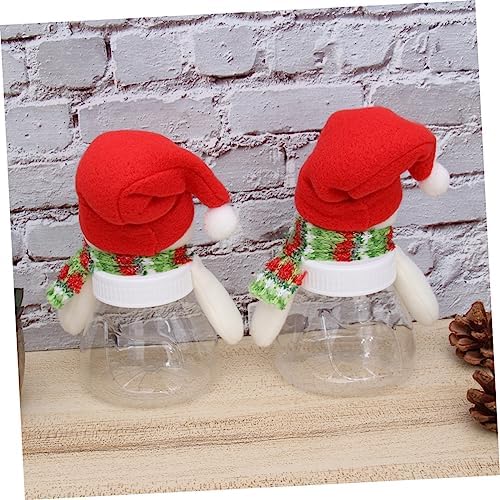 VALICLUD 5Pcs Snowman Candy Jars for Christmas Decor and Treat Storage