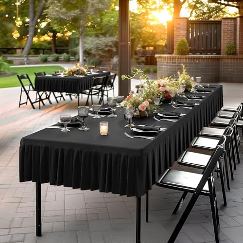 Wish Care 4ft Black Spandex Table Cover